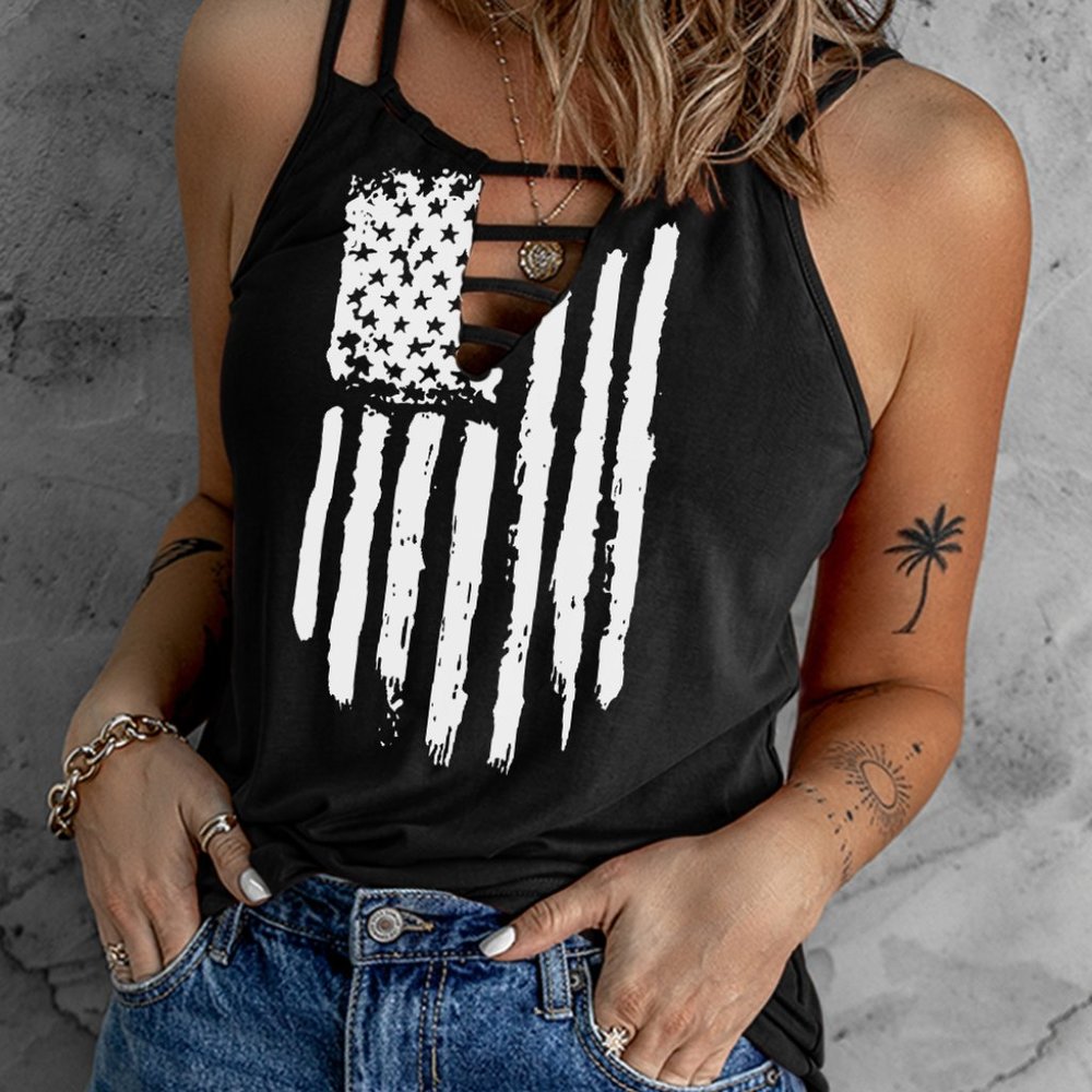 Stars and Stripes Ladder Detail Cami